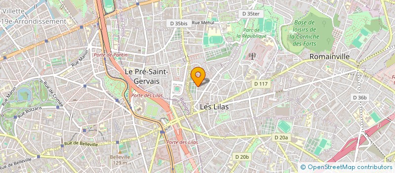 localisation de l'entreprise GENERAL MB à LES LILAS