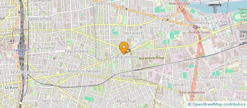 localisation de l'entreprise GENERAL MULTI SERVICES G.M.S.  VILLEURBANNE