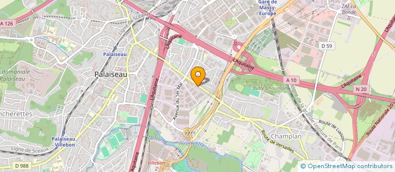 localisation de l'entreprise GENERAL NETTOYAGE SERVICES à PALAISEAU