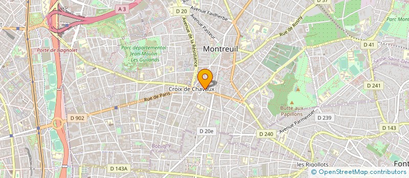 localisation de l'entreprise GENERAL PATTERN à MONTREUIL