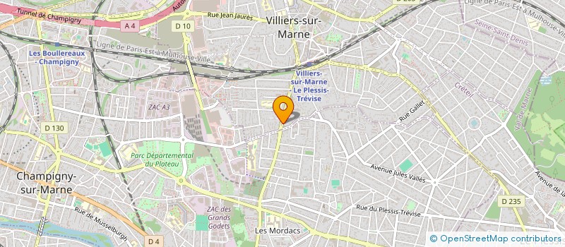 localisation de l'entreprise GENERAL PGC  VILLIERS-SUR-MARNE