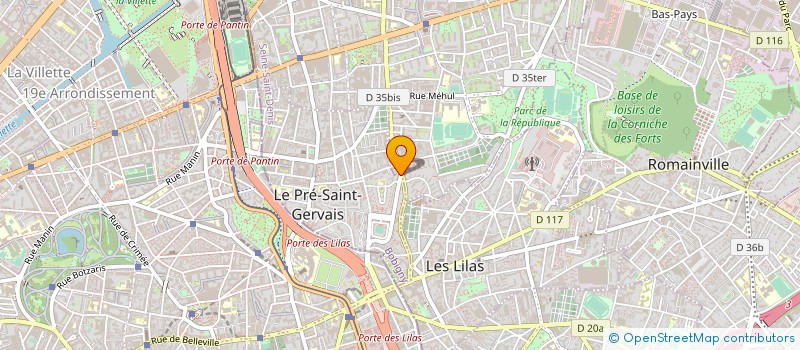 localisation de l'entreprise GENERAL RADIO S  LE PRE-SAINT-GERVAIS
