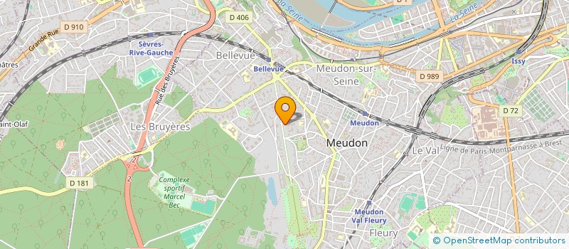 localisation de l'entreprise GENERAL SERVICES.COM à MEUDON