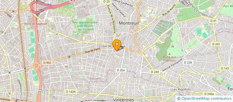 localisation de l'entreprise GENERAL SERVICES EXPRESS à MONTREUIL