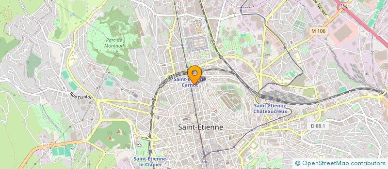 localisation de l'entreprise GENERAL TECHNOLOGY INTERNATIONAL à SAINT-ETIENNE