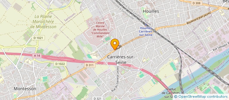 localisation de l'entreprise GENERAL TRANSPORT ET ACCOMPAGNEMENT  CARRIERES-SUR-SEINE