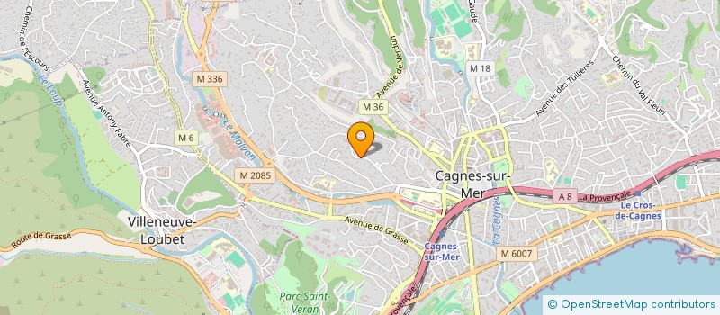 localisation de l'entreprise GENERAL TRAVAUX ENVIRONNEMENT à CAGNES-SUR-MER