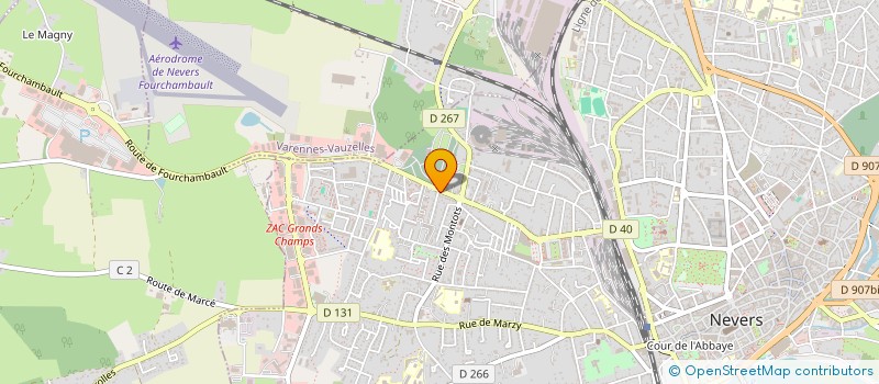 localisation de l'entreprise GENERAL VENTE ET DISTRIBUTION à NEVERS