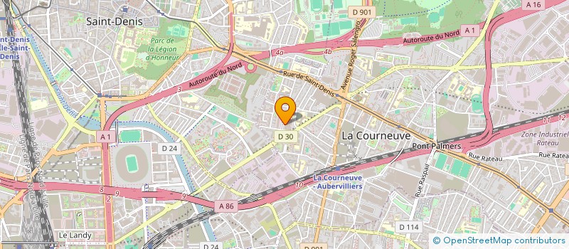localisation de l'entreprise GENERAL WORLD INDUSTRY  LA COURNEUVE
