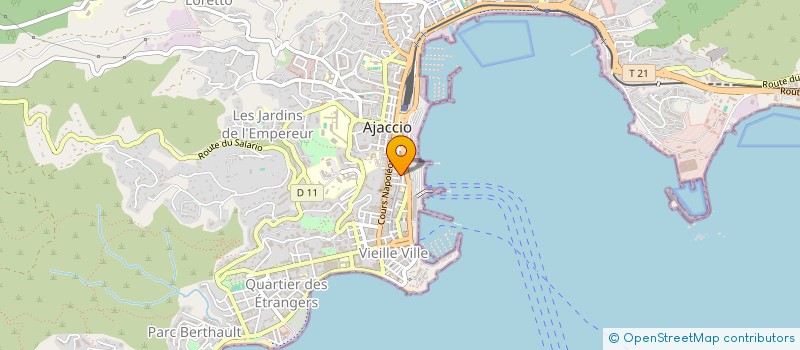 localisation de l'entreprise GENERALE ALIMENTAIRE FESCH à AJACCIO
