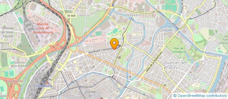 localisation de l'entreprise GENERALE ALSACIENNE DU BATIMENT à STRASBOURG