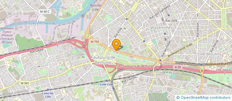 localisation de l'entreprise GENERALE AUTO SERVICE à LILLE