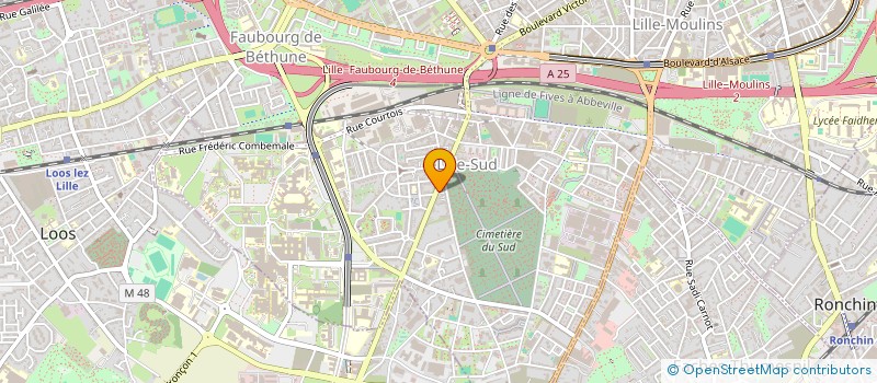 localisation de l'entreprise GENERALE BATIMENT ELECTRICITE à LILLE