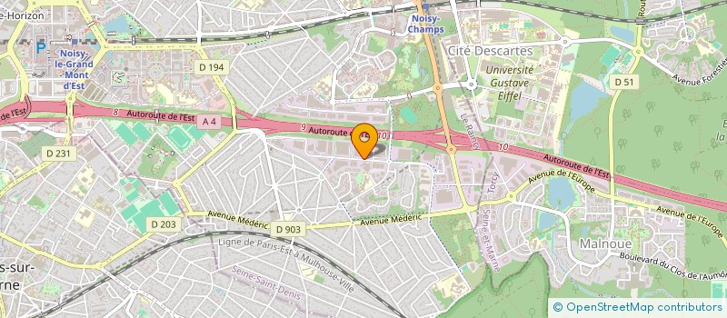 localisation de l'entreprise GENERALE BATIMENT NEGOCE à NOISY-LE-GRAND
