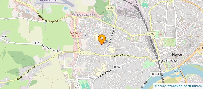localisation de l'entreprise GENERALE BATIMENT SECOND OEUVRE à NEVERS
