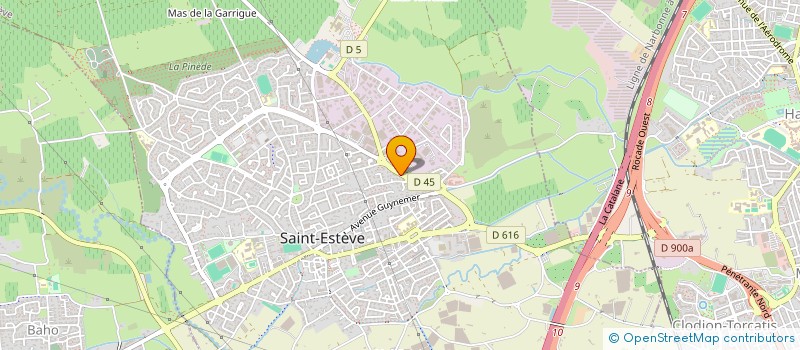 localisation de l'entreprise GENERALE CONCEPT  SAINT-ESTEVE