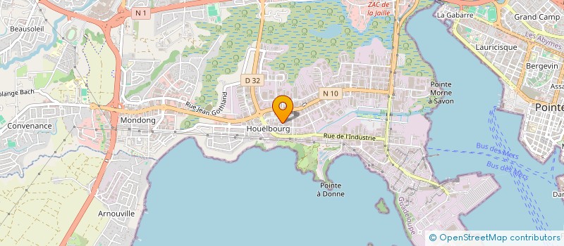 localisation de l'entreprise GENERALE CONSTRUCTION MODERNE  BAIE-MAHAULT