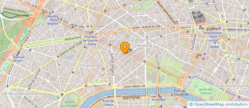 localisation de l'entreprise GENERALE CONTINENTALE INVESTISSEMENTS SA à PARIS