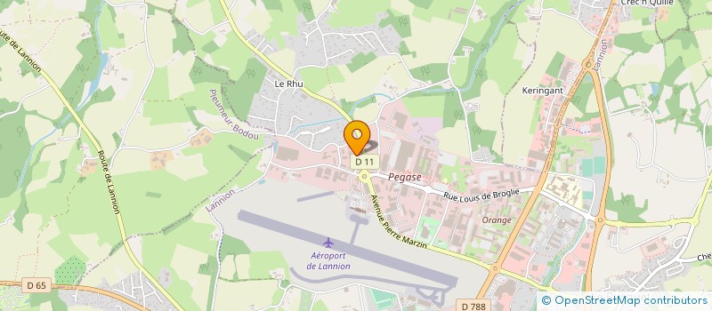 localisation de l'entreprise GENERALE D'ACCESSOIRES ET PIECES AUTOMOBILES G.A.P.A. à LANNION