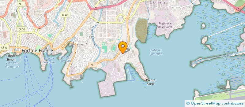 localisation de l'entreprise GENERALE D ELECTRICITE CARIBEENNE à FORT-DE-FRANCE