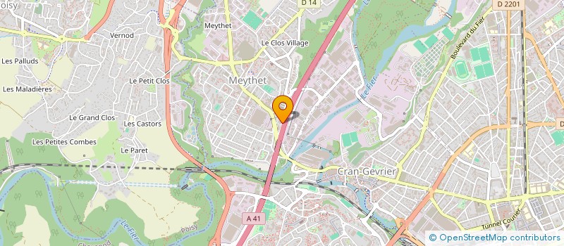 localisation de l'entreprise GENERALE D ELECTRICITE DES ALPES à ANNECY