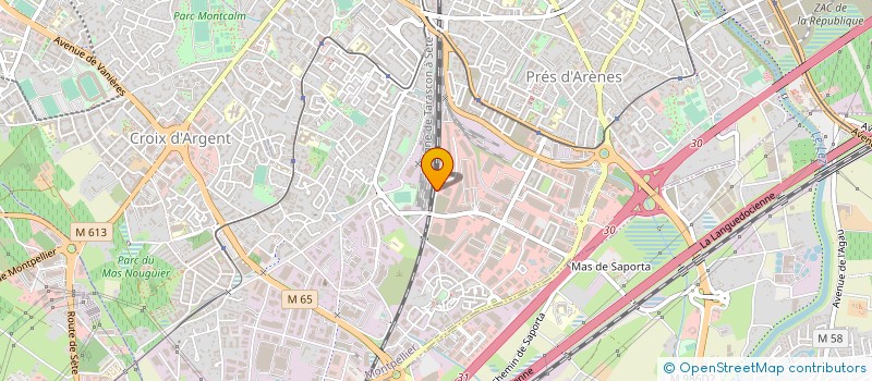 localisation de l'entreprise GENERALE D ENTREPRISES à MONTPELLIER
