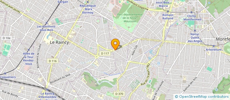 localisation de l'entreprise GENERALE D'ENTRETIEN ET DE DISTRIBUTION à CLICHY-SOUS-BOIS