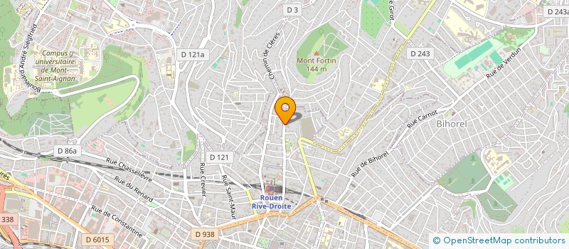 localisation de l'entreprise GENERALE D'ENTRETIEN ET DE NETTOYAGE à ROUEN