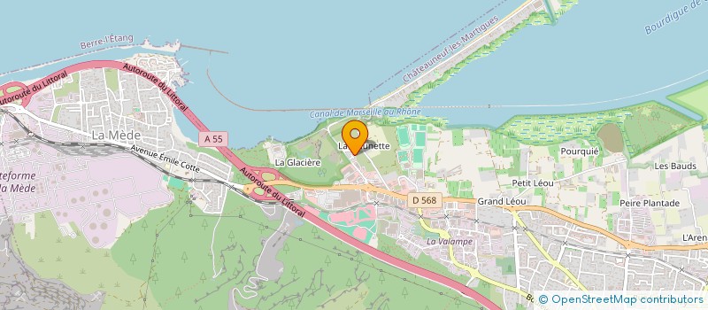 localisation de l'entreprise GENERALE D ETUDES ET DE REALISATIONS  CHATEAUNEUF-LES-MARTIGUES