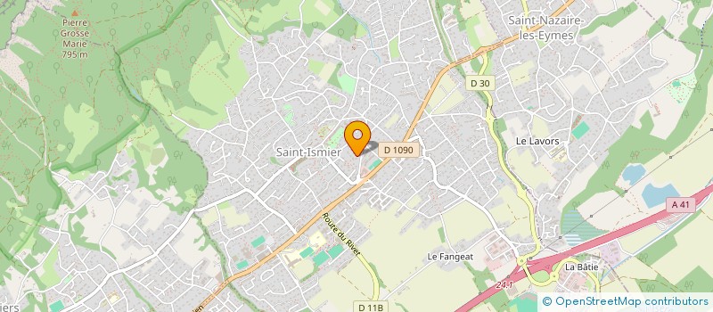localisation de l'entreprise GENERALE D'INVESTISSEMENTS INDUSTRIELS à SAINT-ISMIER