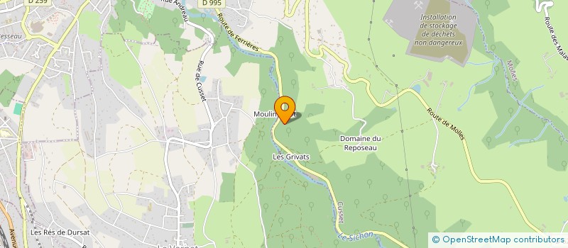 localisation de l'entreprise GENERALE D'ORFEVRERIE à CUSSET