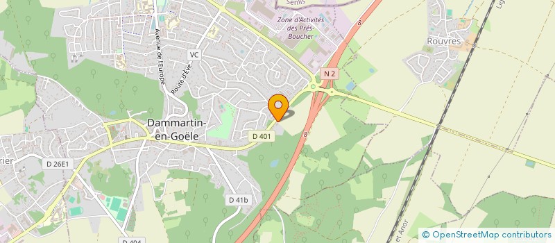 localisation de l'entreprise GENERALE  DE BATIMENT  DAMMARTIN-EN-GOELE