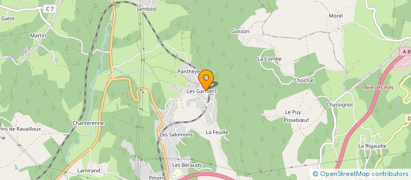 localisation de l'entreprise GENERALE DE BATIMENT - CONSEILS EN CONSTRUCTIONS - RENOVATIONS ET ASSISTANCES à THIERS