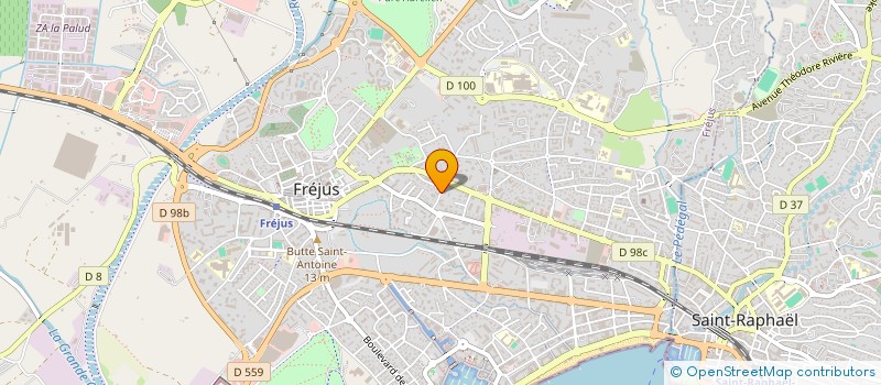 localisation de l'entreprise GENERALE DE BATIMENT ET SERVICES à FREJUS