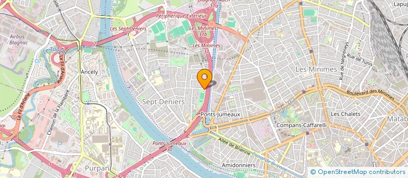 localisation de l'entreprise GENERALE DE BATIMENT MARTINS à TOULOUSE