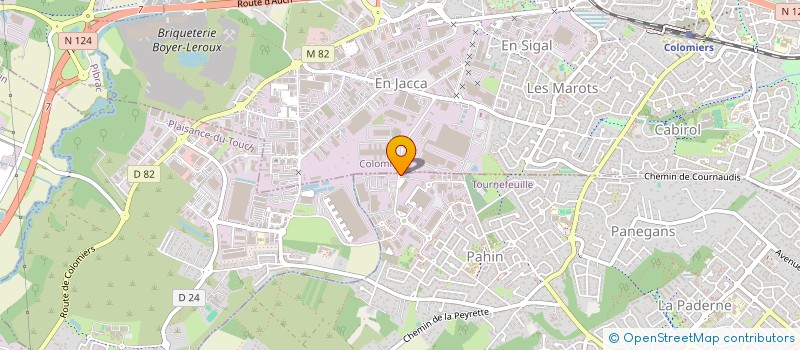 localisation de l'entreprise GENERALE DE BATIMENT MIDI PYRENEES à TOURNEFEUILLE