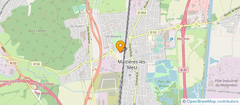 localisation de l'entreprise GENERALE DE CHAUFFAGE MICHEL WEBER à MAIZIERES-LES-METZ