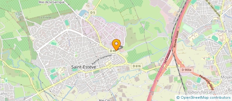 localisation de l'entreprise GENERALE DE CONSTRUCTION à SAINT-ESTEVE