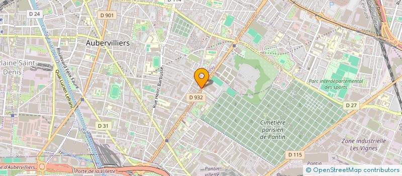 localisation de l'entreprise GENERALE DE COORDINATION DES ENTREPRISES à AUBERVILLIERS