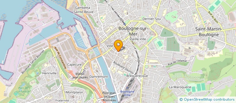 localisation de l'entreprise GENERALE DE COURTAGE à BOULOGNE-SUR-MER