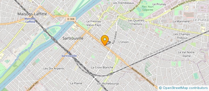 localisation de l'entreprise GENERALE DE DESSINS à SARTROUVILLE
