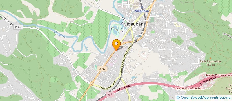 localisation de l'entreprise GENERALE DE DISCOUNT ( G.E.DI)  VIDAUBAN