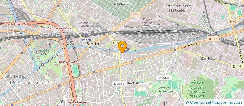 localisation de l'entreprise GENERALE DE DISTRIBUTION à PANTIN