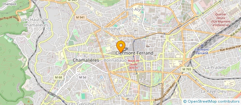 localisation de l'entreprise GENERALE DE DISTRIBUTIONS à CLERMONT-FERRAND
