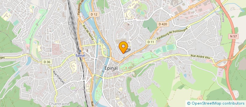 localisation de l'entreprise GENERALE DE LEGUMES  EPINAL