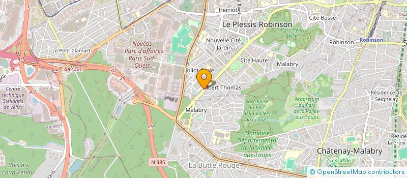 localisation de l'entreprise GENERALE DE MAINTENANCE INFORMATIQUE ET SERVICES à LE PLESSIS-ROBINSON
