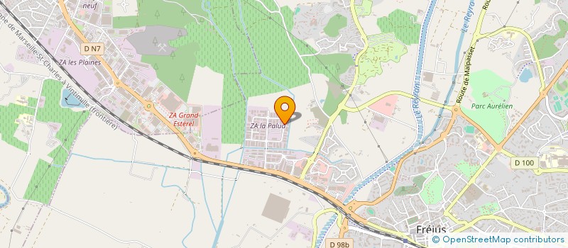 localisation de l'entreprise GENERALE DE MENUISERIE à FREJUS