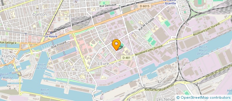 localisation de l'entreprise GENERALE DE MONTAGE ET DE TRAVAUX à LE HAVRE