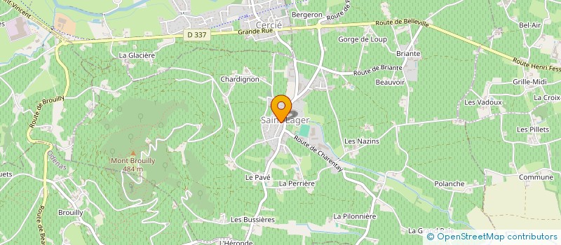 localisation de l'entreprise GENERALE DE POSES ENSEIGNES ET STANDS  SAINT-LAGER