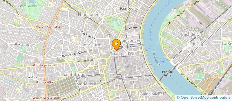 localisation de l'entreprise GENERALE DE RESTAURATION GRANDS HOMMES à BORDEAUX